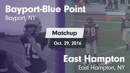 Matchup: Bayport-Blue Point vs. East Hampton  2016