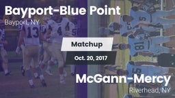 Matchup: Bayport-Blue Point vs. McGann-Mercy  2017