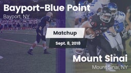 Matchup: Bayport-Blue Point vs. Mount Sinai  2018