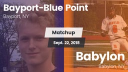 Matchup: Bayport-Blue Point vs. Babylon  2018