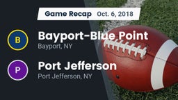 Recap: Bayport-Blue Point  vs. Port Jefferson  2018
