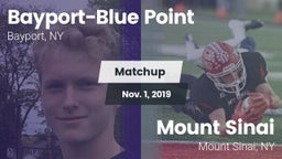 Matchup: Bayport-Blue Point vs. Mount Sinai  2019