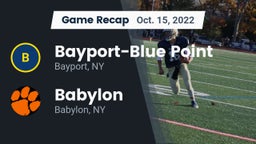 Recap: Bayport-Blue Point  vs. Babylon  2022