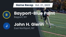 Recap: Bayport-Blue Point  vs. John H. Glenn  2022