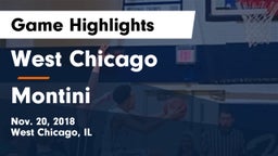 West Chicago  vs Montini  Game Highlights - Nov. 20, 2018