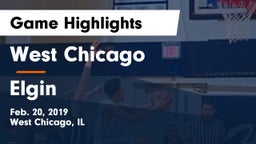 West Chicago  vs Elgin  Game Highlights - Feb. 20, 2019