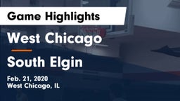 West Chicago  vs South Elgin  Game Highlights - Feb. 21, 2020