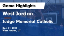 West Jordan  vs Judge Memorial Catholic  Game Highlights - Dec. 31, 2019