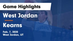 West Jordan  vs Kearns  Game Highlights - Feb. 7, 2020