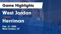 West Jordan  vs Herriman  Game Highlights - Feb. 21, 2020