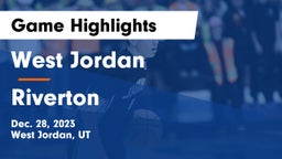 West Jordan  vs Riverton  Game Highlights - Dec. 28, 2023