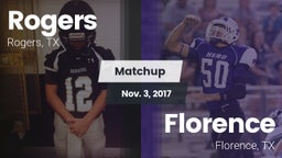 Matchup: Rogers  vs. Florence  2017