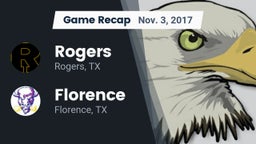 Recap: Rogers  vs. Florence  2017