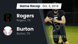 Recap: Rogers  vs. Burton  2018