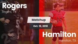 Matchup: Rogers  vs. Hamilton  2018