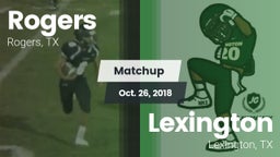 Matchup: Rogers  vs. Lexington  2018