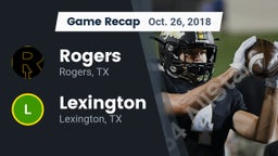Recap: Rogers  vs. Lexington  2018