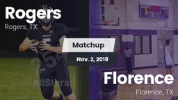 Matchup: Rogers  vs. Florence  2018