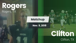 Matchup: Rogers  vs. Clifton  2018