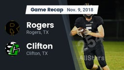 Recap: Rogers  vs. Clifton  2018