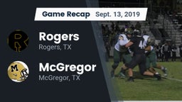 Recap: Rogers  vs. McGregor  2019
