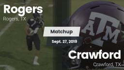 Matchup: Rogers  vs. Crawford  2019