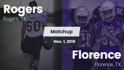 Matchup: Rogers  vs. Florence  2019