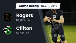 Recap: Rogers  vs. Clifton  2019