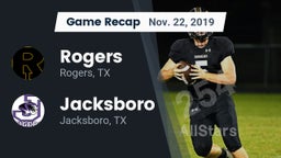 Recap: Rogers  vs. Jacksboro  2019