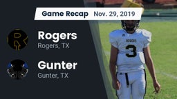 Recap: Rogers  vs. Gunter  2019