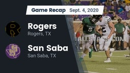 Recap: Rogers  vs. San Saba  2020