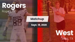 Matchup: Rogers  vs. West  2020