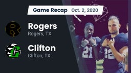 Recap: Rogers  vs. Clifton  2020