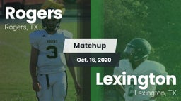 Matchup: Rogers  vs. Lexington  2020