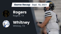 Recap: Rogers  vs. Whitney  2021
