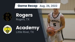 Recap: Rogers  vs. Academy  2022