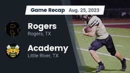 Recap: Rogers  vs. Academy  2023
