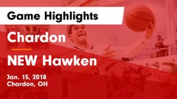 Chardon  vs NEW Hawken Game Highlights - Jan. 15, 2018