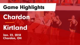 Chardon  vs Kirtland  Game Highlights - Jan. 22, 2018