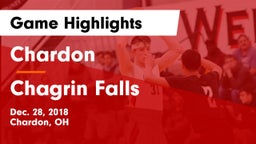 Chardon  vs Chagrin Falls  Game Highlights - Dec. 28, 2018