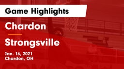 Chardon  vs Strongsville  Game Highlights - Jan. 16, 2021
