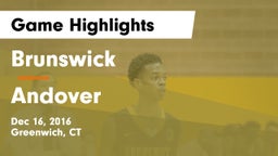 Brunswick  vs Andover Game Highlights - Dec 16, 2016