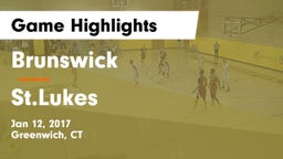 Brunswick  vs St.Lukes Game Highlights - Jan 12, 2017