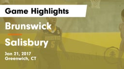 Brunswick  vs Salisbury Game Highlights - Jan 21, 2017