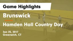Brunswick  vs Hamden Hall Country Day  Game Highlights - Jan 25, 2017