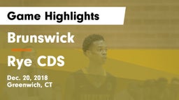 Brunswick  vs Rye CDS Game Highlights - Dec. 20, 2018