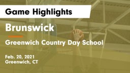 Brunswick  vs Greenwich Country Day School Game Highlights - Feb. 20, 2021