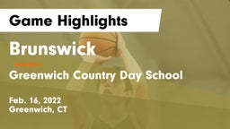 Brunswick  vs Greenwich Country Day School Game Highlights - Feb. 16, 2022