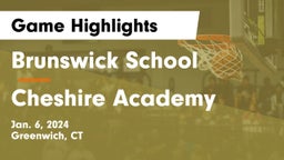 Brunswick School vs Cheshire Academy  Game Highlights - Jan. 6, 2024