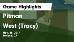 Pitman  vs West (Tracy) Game Highlights - Nov. 28, 2017